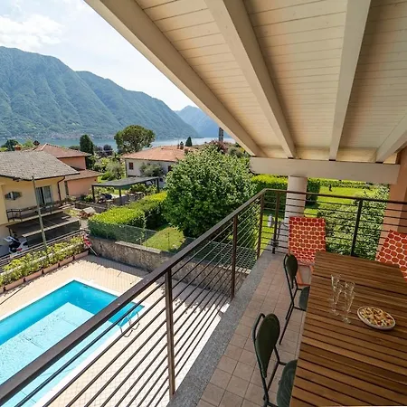 The A-line View A & B With Pool & Garage Lenno